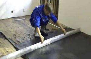 бетонная стяжка на деревянный пол