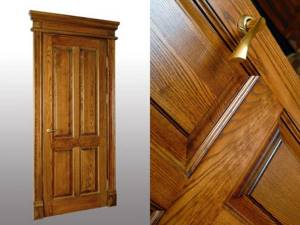 Филенчатая деревянная дверь