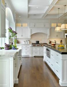 белая кухня в современном стиле