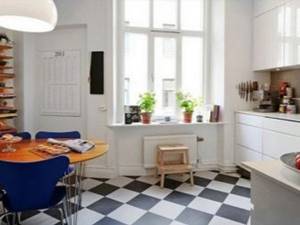 Дизайн кухни-гостиной в скандинавском стиле