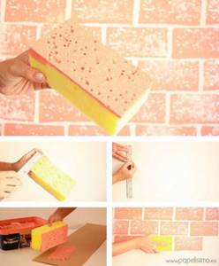 Как необычно покрасить стену своими руками с использованием подручных материалов. Интересные идеи дизайнеров