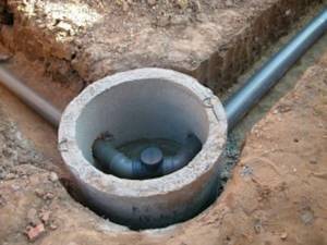 Бетонное кольцо и трубы для канализации
