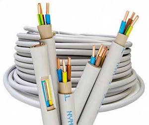 Один из вариантов электрического кабеля в тройной изоляции (NYM)