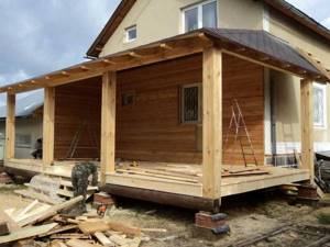 Как пристроить веранду к деревянному дому своими руками: проекты -