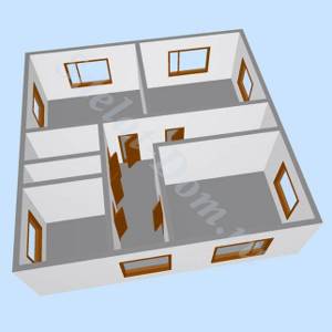 3D модель второго этажа