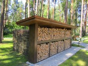 Как сделать навес для дров своими руками на даче и возле дома: из дерева, металла и поликарбоната: Идеи