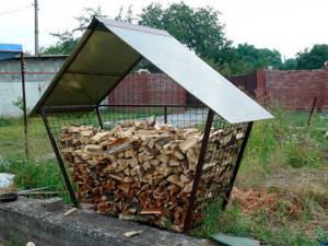 Как сделать навес для дров своими руками на даче и возле дома: из дерева, металла и поликарбоната: Идеи