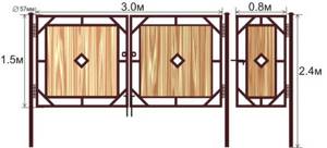 Как сделать ворота деревянные распашные своими руками для дома и дачи: Обзор