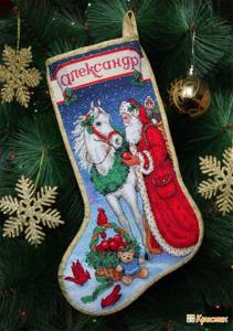 Рождественский носок своими руками