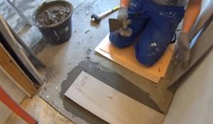 Монтаж ЦСП на деревянный пол