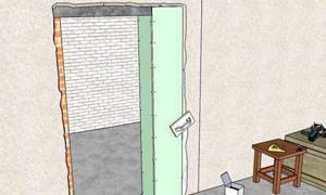 Как уменьшить ширину дверного проема