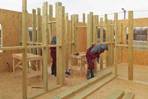 Как устроена конструкция стены каркасного деревянного дома: Пошагово