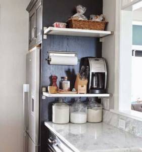 Эффективное использование бока кухонных шкафов