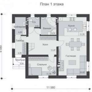 Как выбрать План-проект одноэтажного дома с мансардой: Виды, размеры и Советы