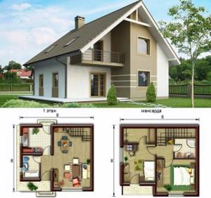 Как выбрать План-проект одноэтажного дома с мансардой: Виды, размеры и Советы
