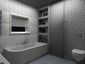 Как закрыть пространство под ванной при помощи пластиковых панелей и горизонтальных жалюзи