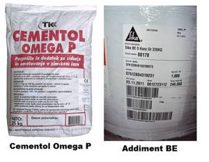 2 добавки к бетону: цементол омега, эддимент