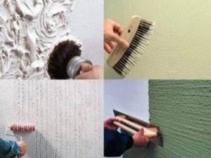 Какую Фактурную краску для внутренней отделки стен выбрать? Как красить - Инструкция