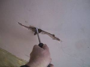 Расшивка трещины в стене