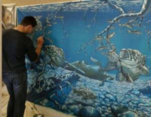 Морская тема для росписи стен