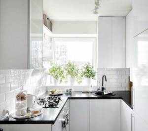 Кухня в белом цвете
