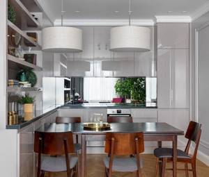 ​80 вдохновляющих фото серых кухонь в интерьере + советы по оформлению
