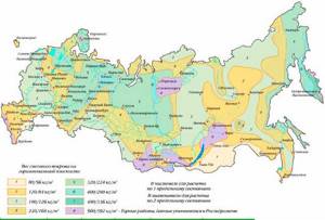 Карта России по климатзонам