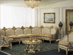 Мягкая мебель в стиле барокко: мягкая и деревянная- особенности стиля в интерьере