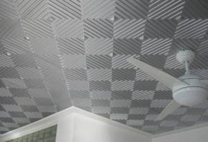 потолочная плитка серого цвета