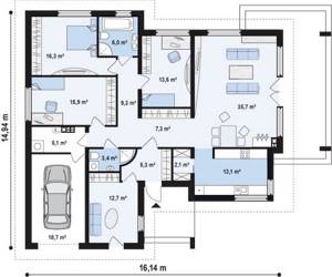 Одноэтажные дома их плюсы и минусы-Основые Виды и стили - Комфортность, красота и практичность