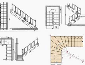 План лестницы на второй этаж