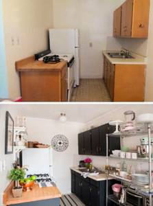 Кухня до и после переделки