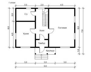 Планировка одноэтажных домов 6х9 - удачные проекты