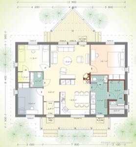 планировка одноэтажных домов (18)