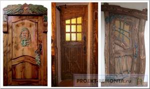 Антикварные деревянные двери