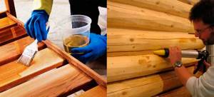 Обработка древесины изоляция швов