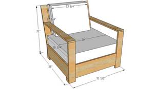 Схема кресла для дачи
