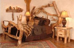 Кровать и тумбочка