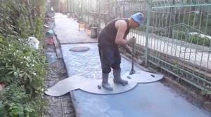 Как делать штампованный бетон