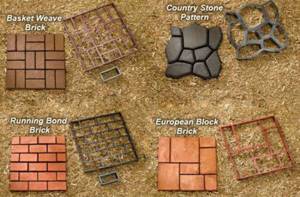 Виды форм для бетонных дорожек