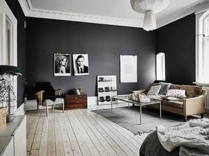 Современная комната со скандинавским дизайном