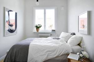 Кровать - Дизайн спальни в скандинавском стиле
