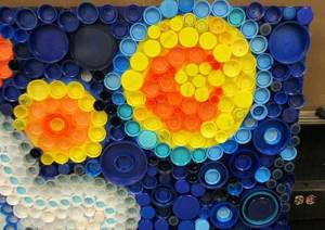 Создание мозаики из крышек от пластиковых бутылок своими руками: Какие поверхности подходят