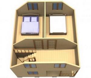 Строим каркасный домик 6 на 8 своими руками: одноэтажный или двухэтажный проект с мансардой и без