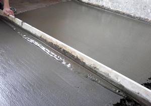 Выравнивание бетонной стяжки
