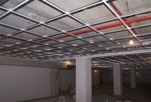 подвесной потолок схема монтажа