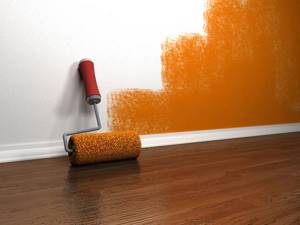 идея применения водоэмульсионной краски в отделке стен дома