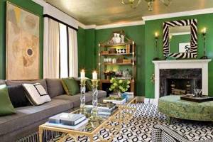 Зеленые обои для оформления стен в доме: удачные комбинации цветов
