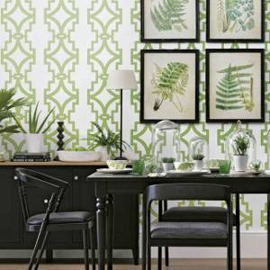 Зеленые обои для оформления стен в доме: удачные комбинации цветов